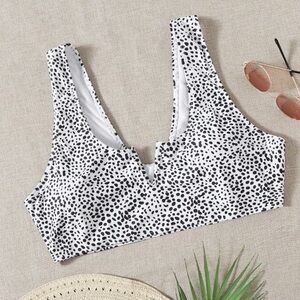 SHEIN Polka Dot Bikini Top Size Small